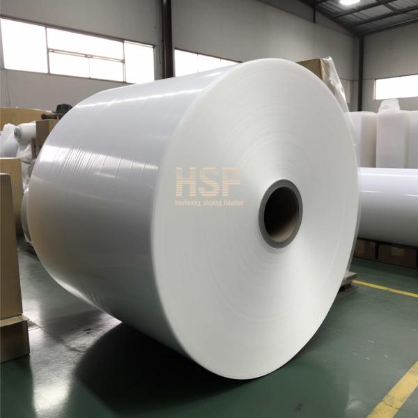 Quality Opaque White 80 micron High Density Polyethylene Film Width 2000mm for sale
