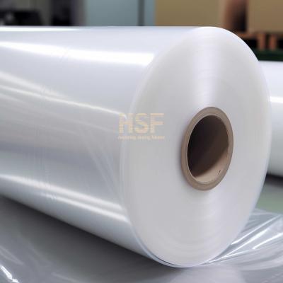 China 40 micron doorzichtige witte polyethyleenfilm PE-beschermende film met hoge dichtheid Te koop