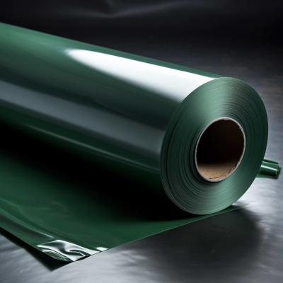 China Película de revestimento de liberação de polietileno verde escuro opaco de 40 microns à venda