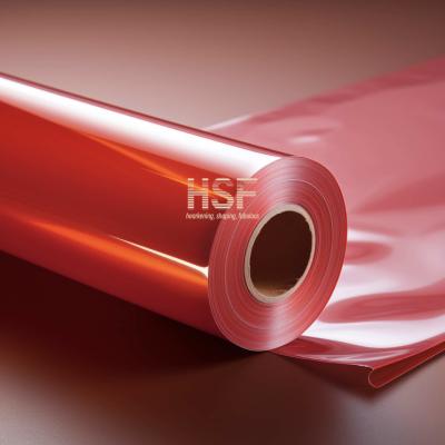 Chine Film opaque rouge 80uM PE à haute densité sans halogène utilisé pour fabriquer des étiquettes à vendre