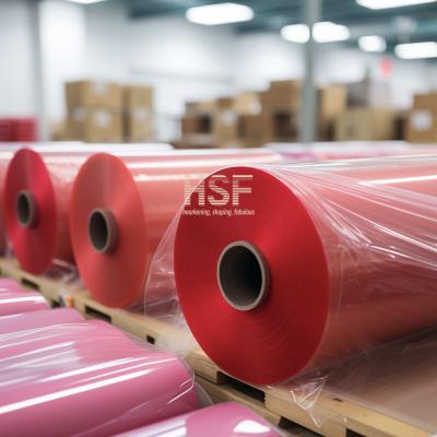 China 50uM Red Low Density Polyethylene Film Moisture Resistant For Packaging for sale