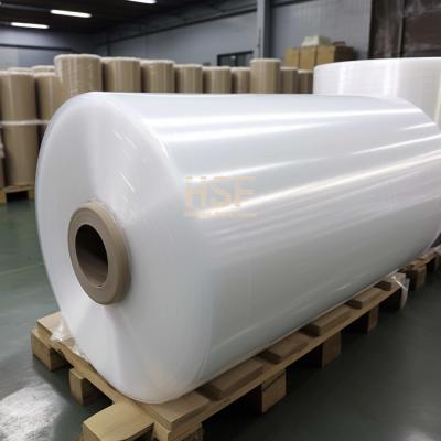 China RoHS Translucent White Monoaxially Oriented Polyethylene Sheeting Roll Film for sale