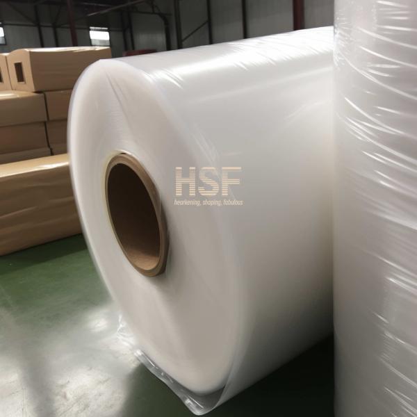 Quality RoHS Translucent White Monoaxially Oriented Polyethylene Sheeting Roll Film for sale