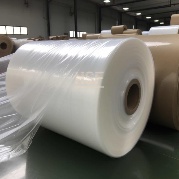 Quality RoHS Translucent White Monoaxially Oriented Polyethylene Sheeting Roll Film for sale