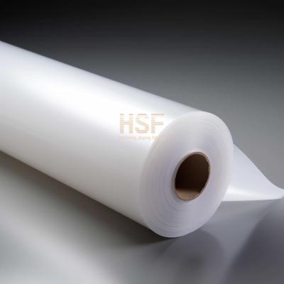 China 40 Micron Opaque White Oriented Polyethylene Film For Packaging And Labeling for sale