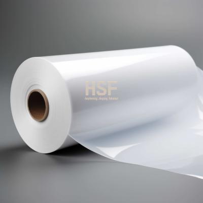 China 80 Micron Opaque White Mono Axially Oriented PE Film Roll UV Radiation for sale