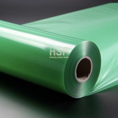 Chine 50 microns de film PE de polyéthylène mono axiale vert opaque à vendre
