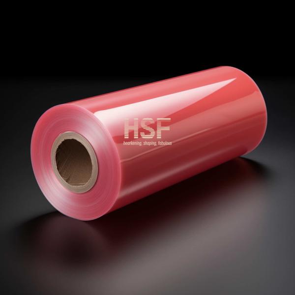 Quality 30 Micron Red Oriented Polyethylene Film Used For Creating Labels for sale