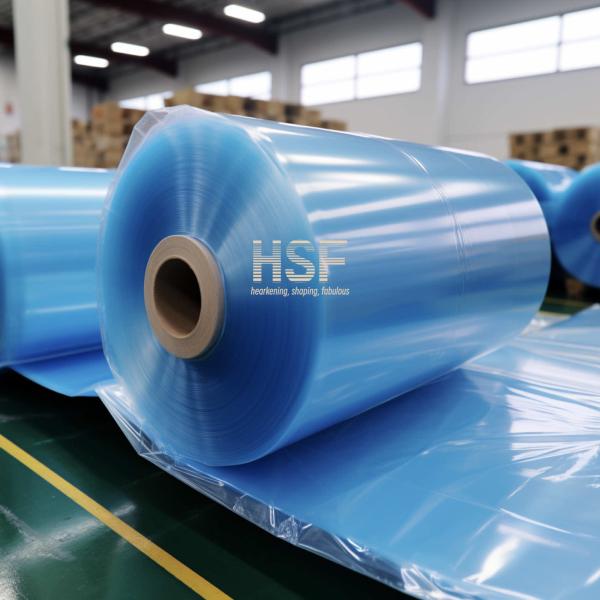 Quality 30 Micron Blue Mono Axially Oriented Polyethylene Film For Lamination Purposes for sale