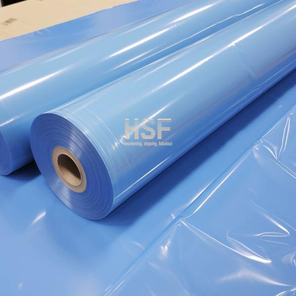 Quality SGS Blue Monoaxially Oriented Polyethylene Film Plastic Poly Sheeting Roll for sale