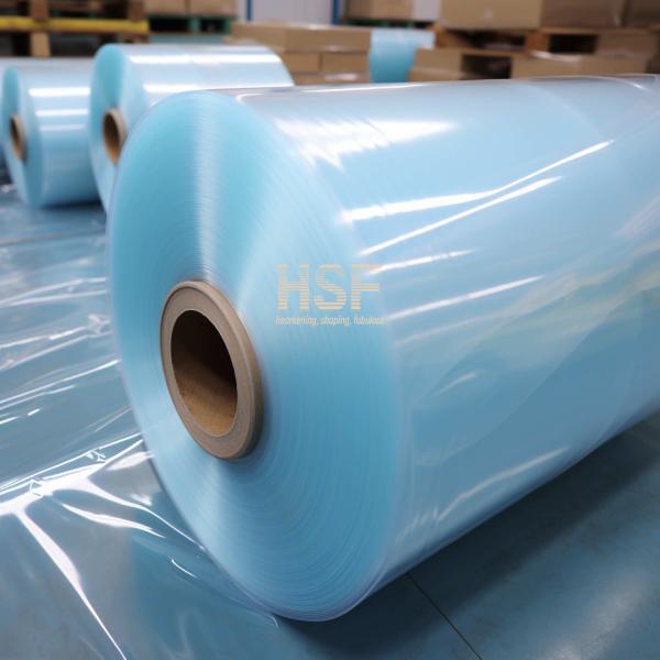 Quality 80uM Blue Oriented Polyethylene Film For Watercraft Surfaces for sale