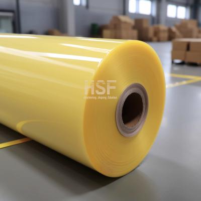 Chine 50 microns de films de polypropylène CPP en polypropylène jaune coulé opaque pour emballage de détail à vendre