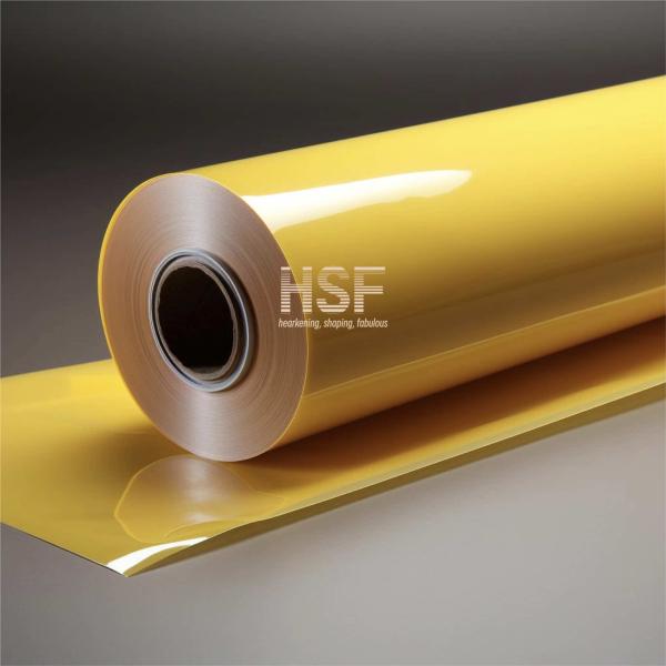 Quality 60 Micron Yellow CPP Cast Polypropylene Film Abrasion Resistant for sale