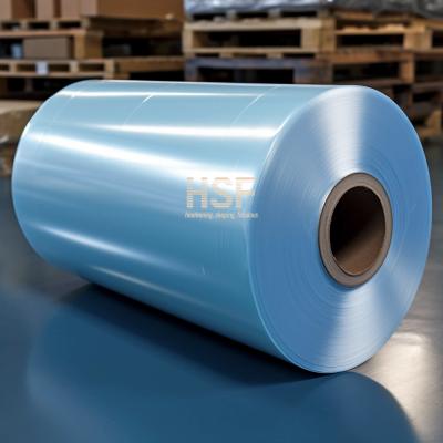China 50 Micron Translucent Blue CPP Plastic Films High Seal Strength for sale