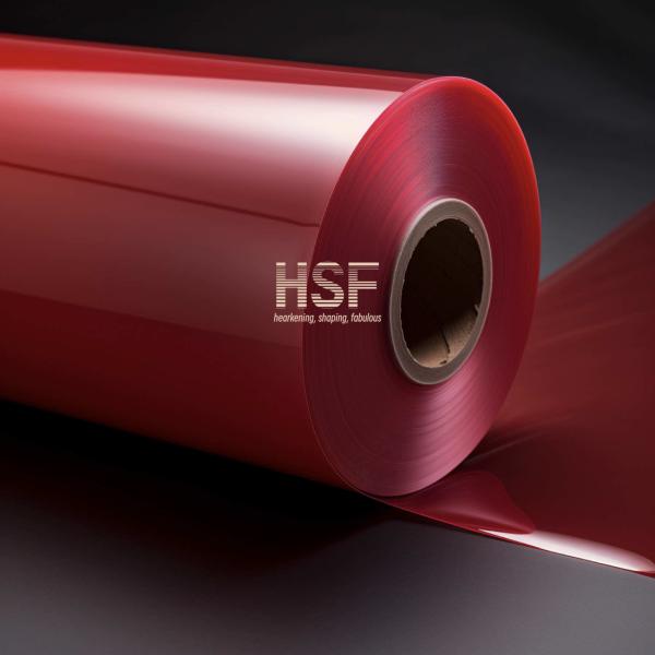 Quality 85 Microns Translucent Red MOPP Film For Festive Gift Wrapping for sale