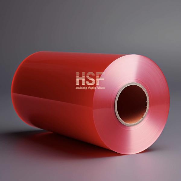 Quality 80uM Red Mono Oriented Polypropylene Film Width Range Up To 1300mm for sale