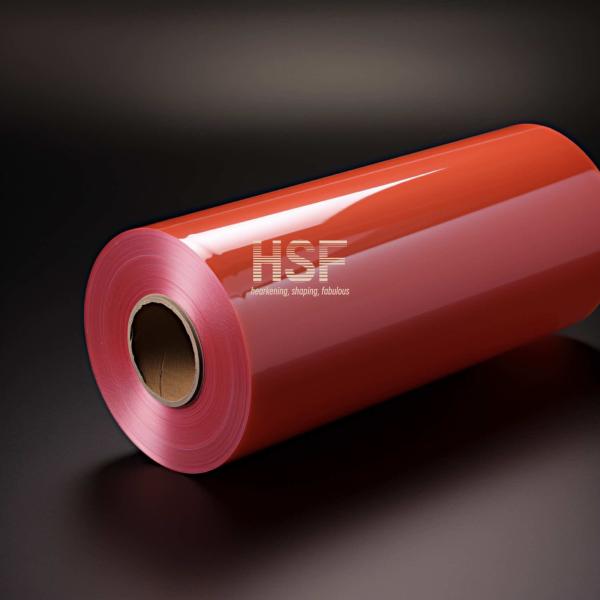 Quality 1300mm Translucent Red Mono Oriented Polypropylene MOPP Film For Tapes Labels for sale