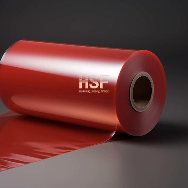 Quality 1300mm Translucent Red Mono Oriented Polypropylene MOPP Film For Tapes Labels for sale