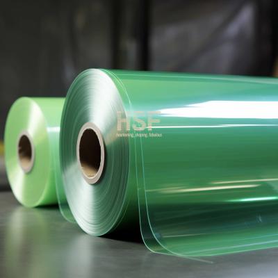 China 85 Micron Translucent Green Mono Oriented Polypropylene MOPP Films for sale