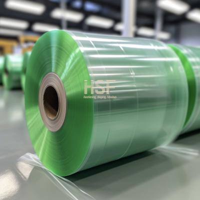 China Soluciones de embalaje con película de polipropileno mono orientada verde translúcida de 70 micrones en venta