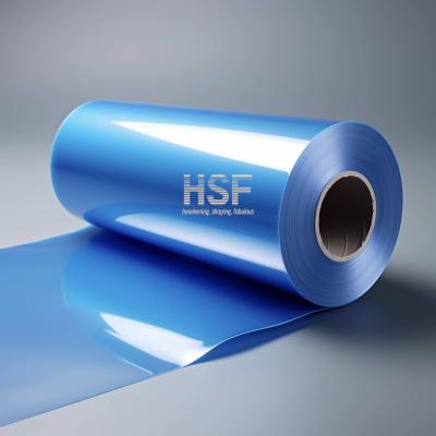 China 85 uM Películas MOPP translúcidas azules Ancho 1,3 m Para envasar bocadillos en venta
