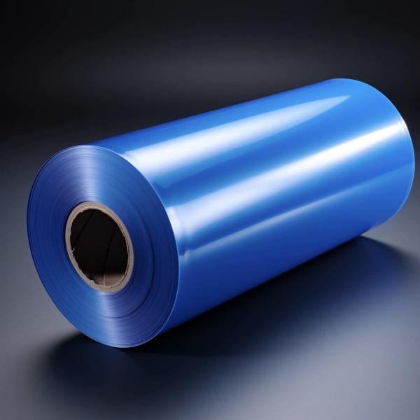 Quality 70uM Blue Mono Oriented Polypropylene Film Roll Against Moisture for sale