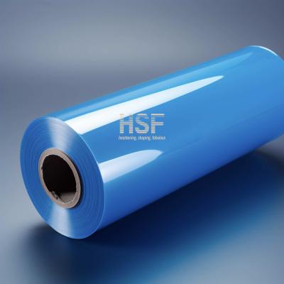 China Translucent Blue Mono Oriented Polypropylene Film Width 1300mm for sale
