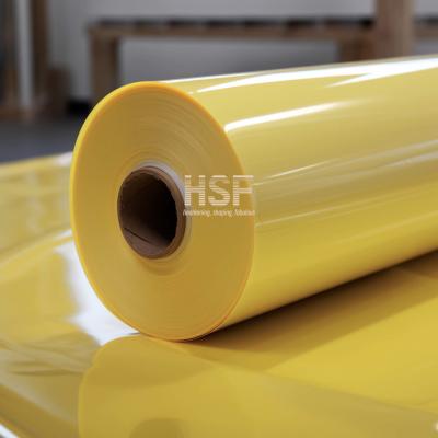China 80 Micron Yellow CPP Silicone Coated Release Film For Label for sale