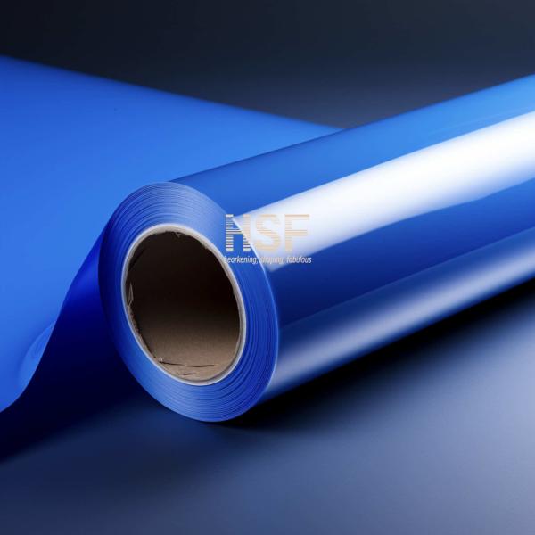 Quality SGS HSF Opaque Blue CPP Silicone Coated Pet Release Film for sale