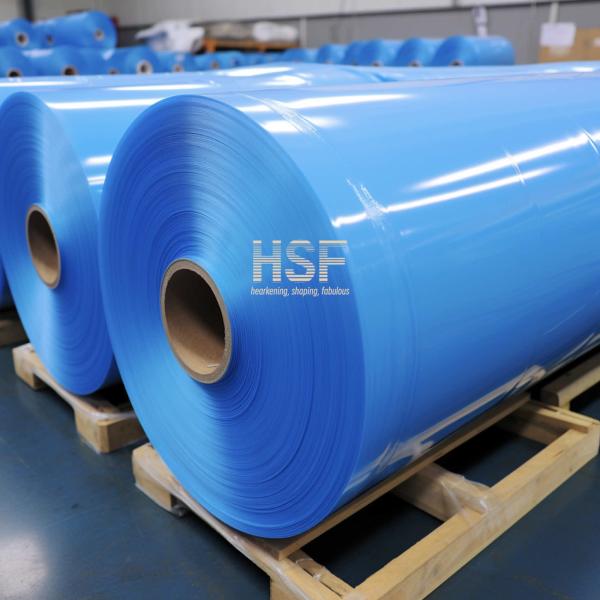 Quality SGS HSF Opaque Blue CPP Silicone Coated Pet Release Film for sale