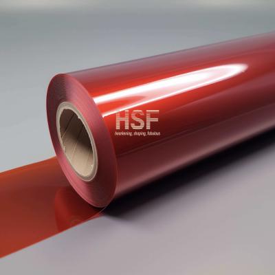 China Translucent Red Silicone Release Films MOPP Films 1300mm For Gift Wrapping for sale
