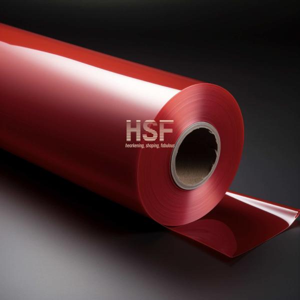 Quality 80μM Opaque Red Silicone Release Film Adhesive Manufacturing for sale