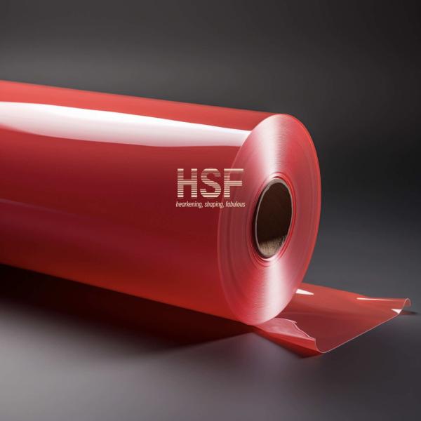 Quality 80μM Opaque Red Silicone Release Film Adhesive Manufacturing for sale