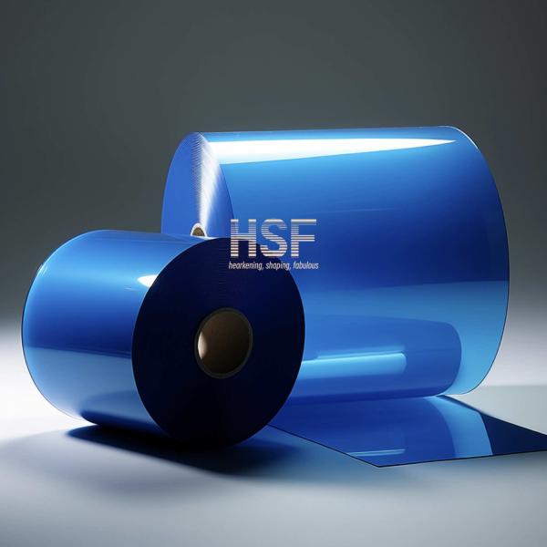 Quality 70 μm opaque blue MOPP silicone coated release, for food packaging, lamination, for sale