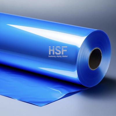 China 70 μm opaque blue MOPP silicone coated release, for food packaging, lamination, tape, labels, industrial applications for sale