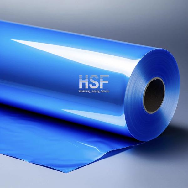 Quality 70 μm opaque blue MOPP silicone coated release, for food packaging, lamination, for sale