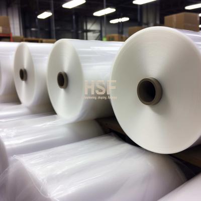 China 40 μm translucent white PE release film, silicone UV cured, for protective and packaging, tapes, labeling and graphics for sale