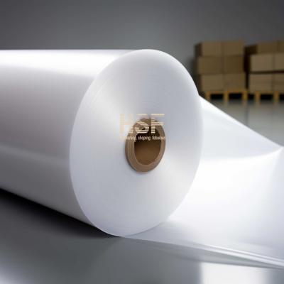 China 80 Micron To 120 Micron Opaque White PE Silicone Coated Release Film for sale