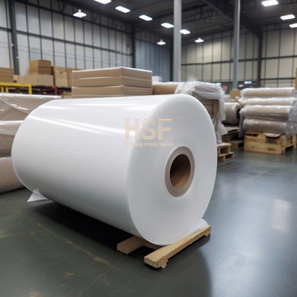 Quality 80 μm opaque white CPP silicone coated release film for label, tape and adhesive manufacturing, medical and surgical app for sale