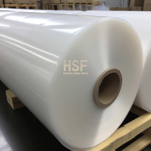 Quality 80 μm opaque white CPP silicone coated release film for label, tape and adhesive for sale