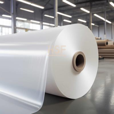 Chine Une couche de film de dégagement MOPP blanc opaque de 80 μm, destinée à l'emballage alimentaire, à la stratification, aux étiquettes de rubans, aux applications industrielles, à vendre