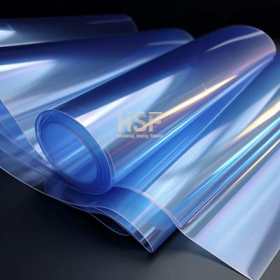 China Película de liberação de PET revestida com silicone 36uM azul claro translúcido à venda