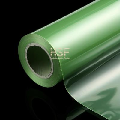 China Película de liberación de PET verde de 20 micras de lado único con recubrimiento de silicona en venta