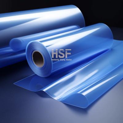 China Clear Blue Static Cling Protective Anti Static Shrink Film 20um for sale