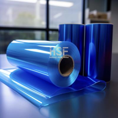 China Translucent Blue Anti Static Protective Polyester Film for sale
