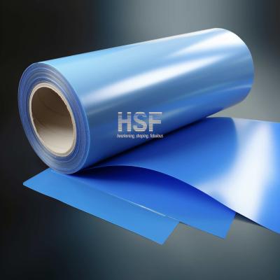 China 85 μM Blauwe MOPP Silicone coated release film voor voedselverpakkingen, laminatie, bandenetiketten, industriële toepassingen Te koop