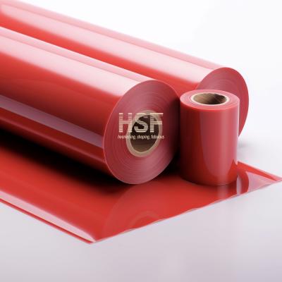 China 50 μm de película de polipropileno vermelho fundido para embalagens industriais de alimentos, latas médicas à venda