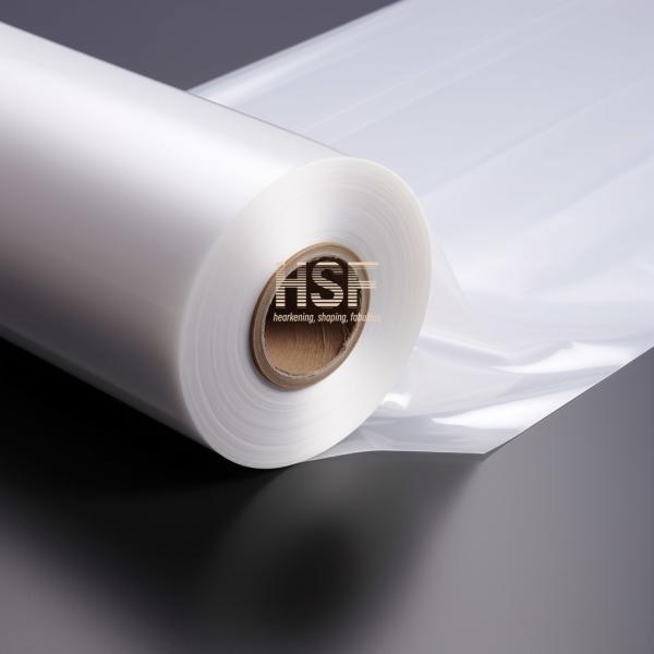 Quality 30 μm translucent white monoaxially oriented polyethylene film, for packaging, for sale