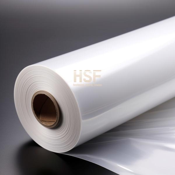 Quality 30 μm translucent white monoaxially oriented polyethylene film, for packaging, for sale