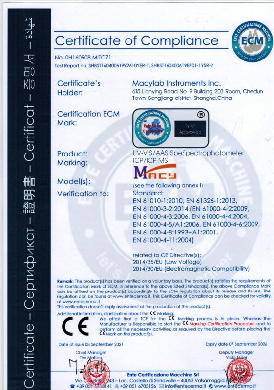 CE - Macylab Instruments Inc.